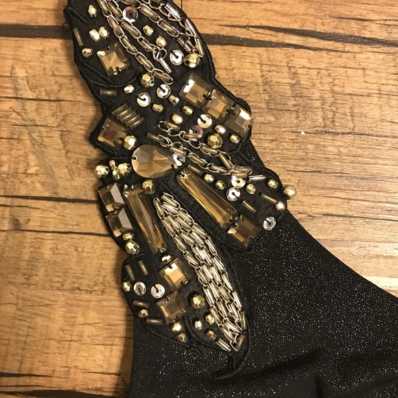 Taboo size small black and silver  rhinestones - Picture 3 of 6